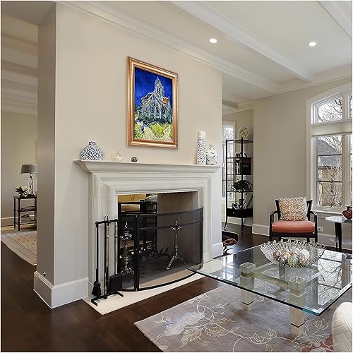 Miniatura 291 de A&T ARTWORK The Starry Night de Vincent Van Gogh. Tamaño del marco: 36 x 30 pulgadas, tamaño de la imagen: 30 x 24 pulgadas, reproducciones clásicas