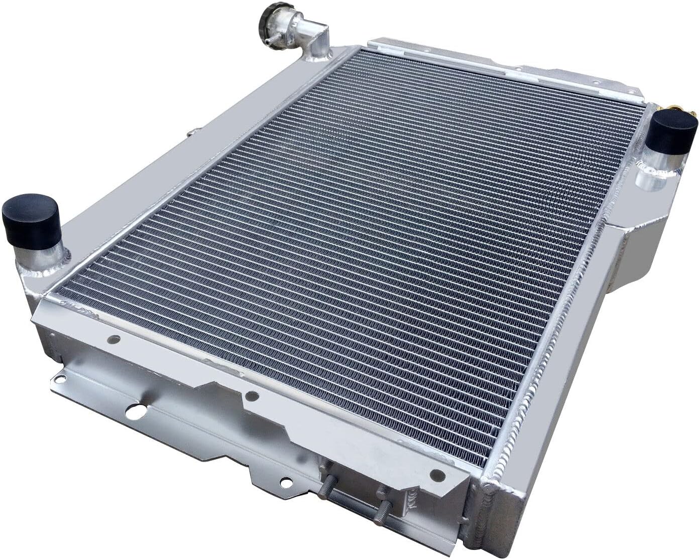 All Aluminum Radiator Replacement for 1980-1990 Toyota Land Cruiser 60 Series Petrol FJ60 2F 4.2 MT 3 Row Core Radiators Radiador 1981 1982 1983 1984 1985 1986 1987 1988 1989