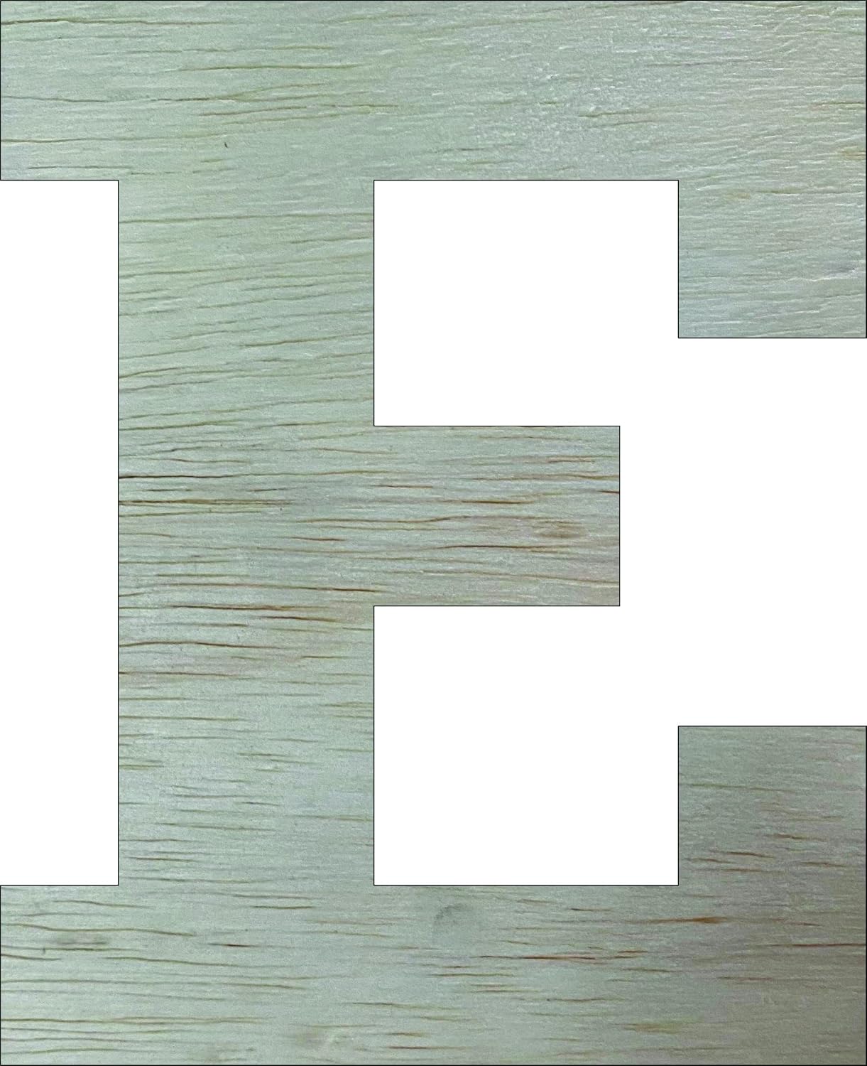 Unfinished Wood Letter 2" Blank A Rockwell Font