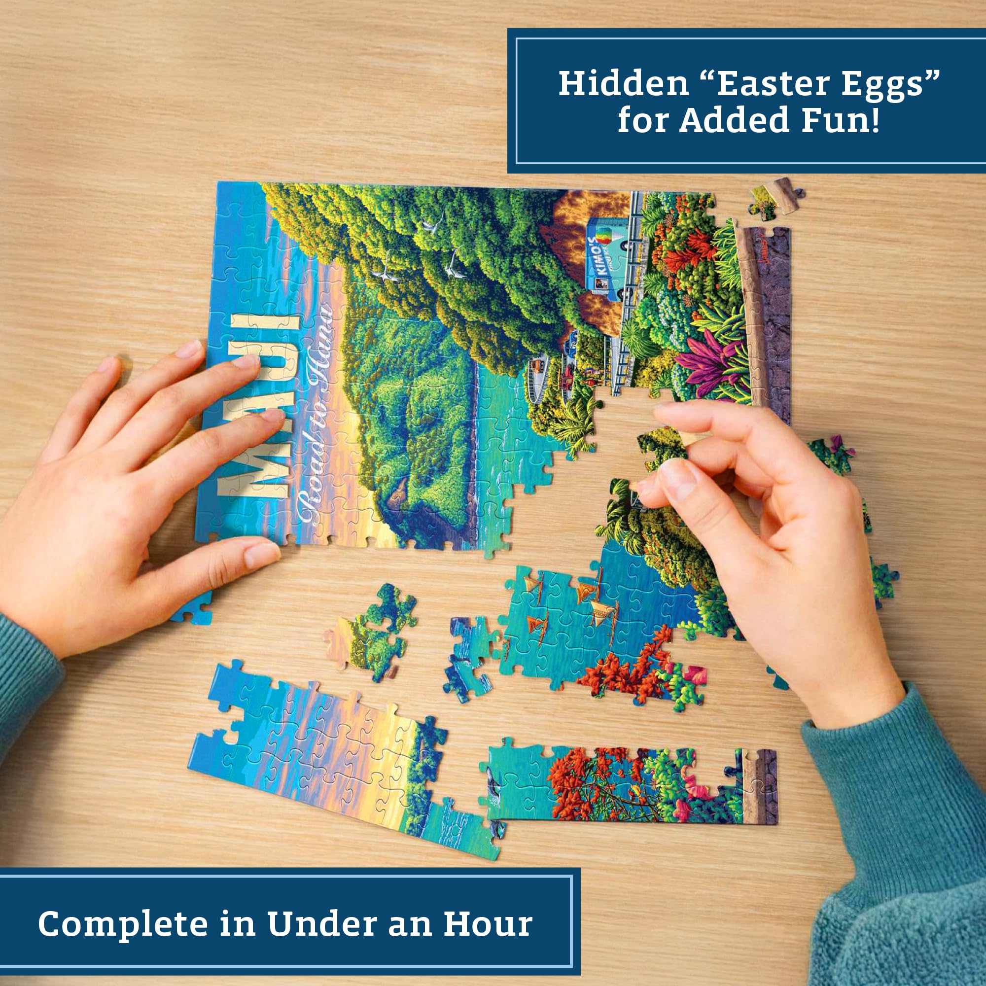 Amazon.com: Maui Road to Hana by Boardwalk - Personal Puzzle - 210