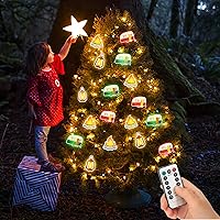 Vista 5 de Guirnalda de luces temáticas para caravanas con control remoto y temporizador, alimentación USB y funciona con pilas, luces de cámper