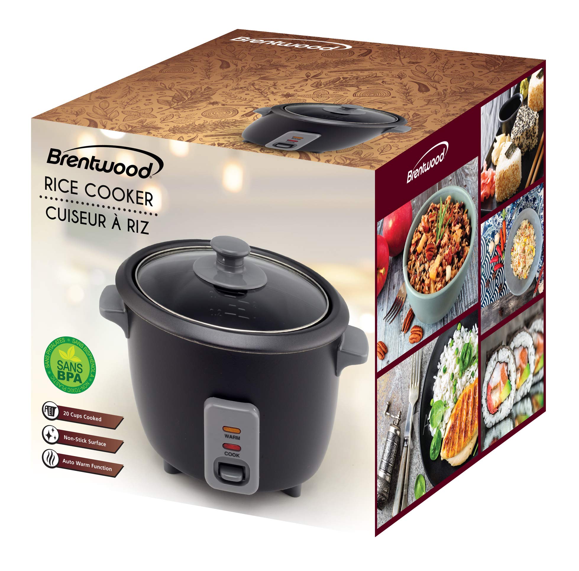 Appliances TS-700BK - Olla arrocera cocida de 4 tazas y cocida de 8 tazas (negro) 9