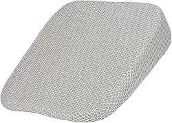 HARFINGTON Almofada de assento 10 cm de espessura confortável de espuma viscoelástica para cadeira de escritório com fundo antiderrapante para motorista de assento de carro, cinza