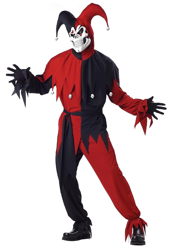 California Costumes mens Adult- Red Evil Jester Adult Sized Costume, Red, Medium US by California Costumes - Used condition - US$32.79