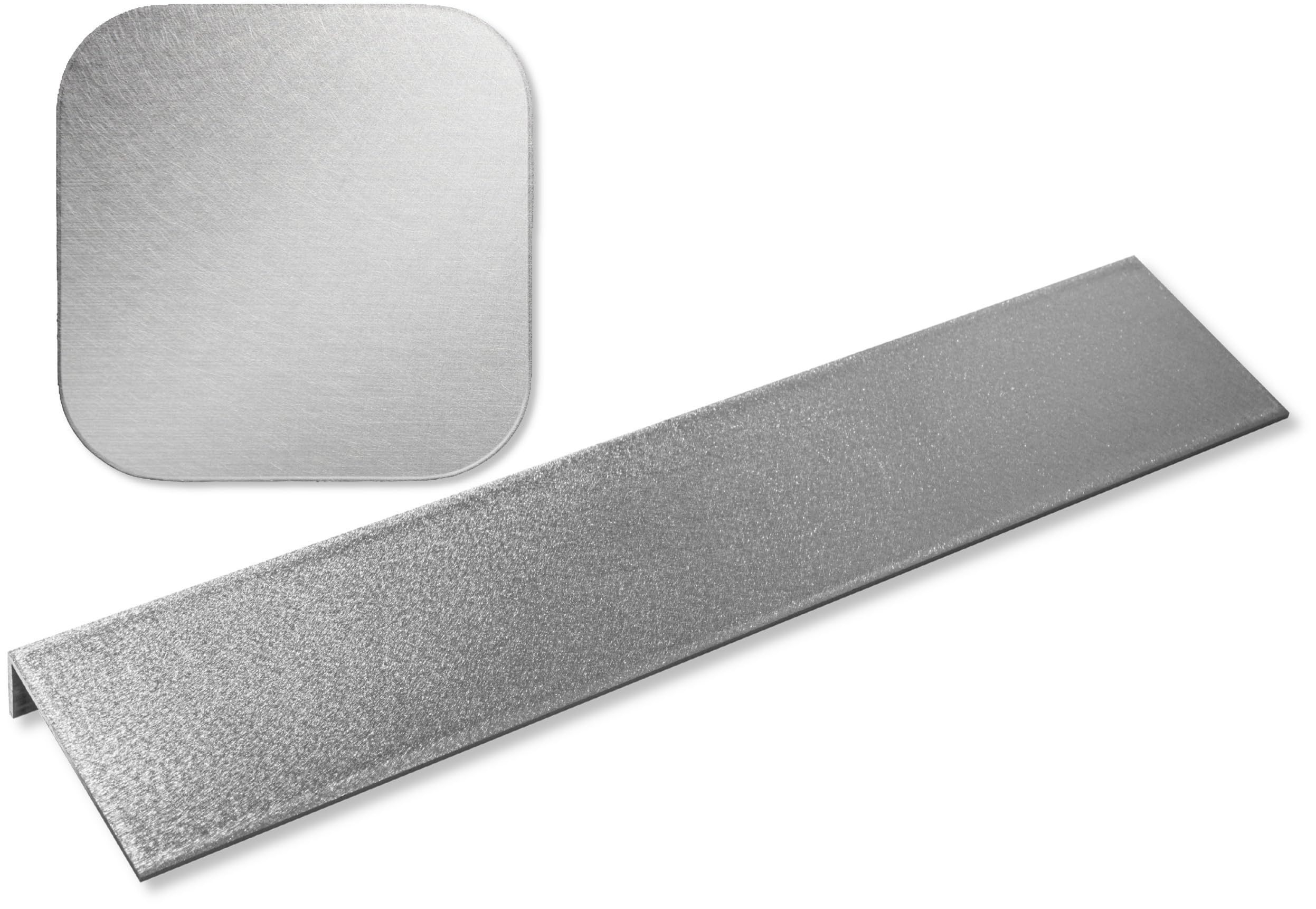 GAL - INDUSTRIAL Kątownik Aluminiowy Satynowany 12x12 mm | Grubość 2 mm | Długość 100 cm | Cięcie na Wymiar | Lekki i Wytrzymały Profil Aluminiowy | DIT, Wykończenie Wnętrz