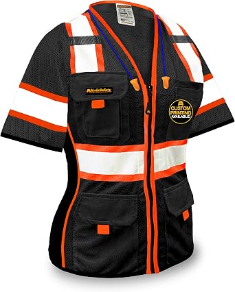 KwikSafety - Charlotte, NC - Mens & Womens Class 3 Safety Vest PPE Hi Vis Reflective ANSI OSHA