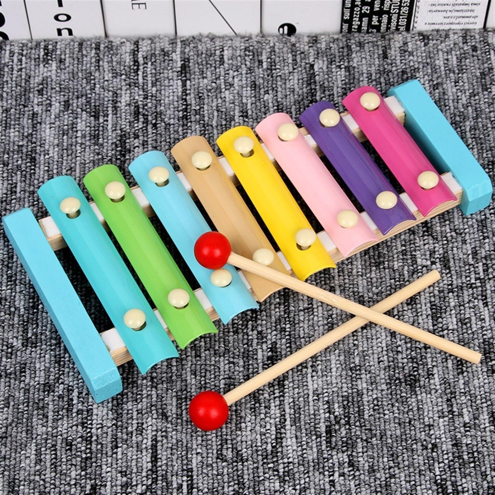 Xylophone Instrument De Percussion Xylophone Professionnel En Bois À Huit Tons Avec Un Son Magnifique