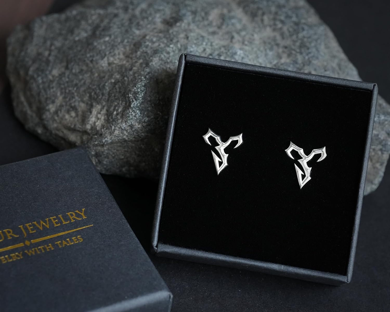 Sterling Silver Tidus Zanarkand Abes Stud Earrings Earing Jewelry