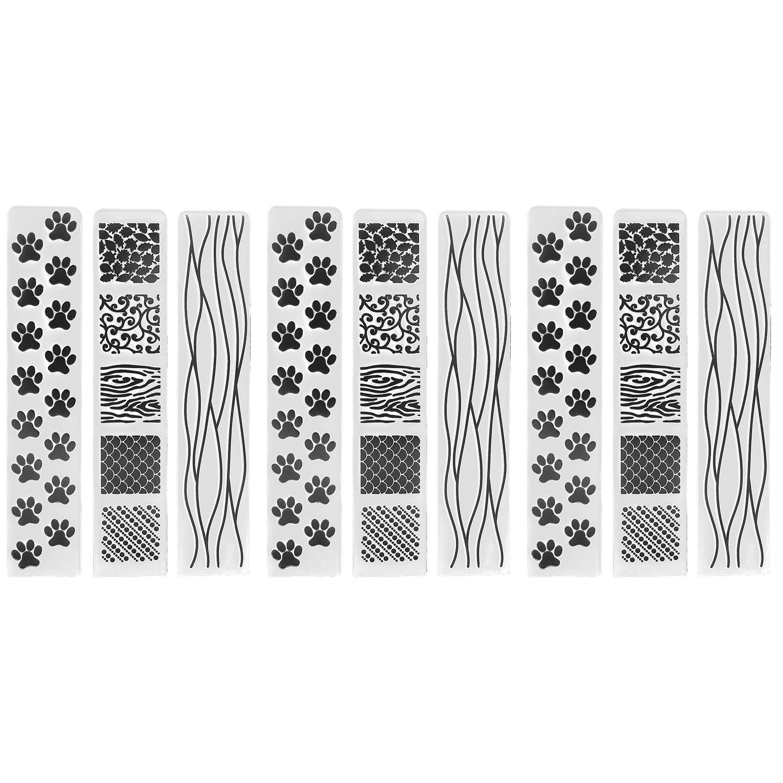10 Cartelle Per Goffratura Fai-da-Te - Modelli In Plastica Per Scrapbooking, Biglietti, Inviti - Foto 4