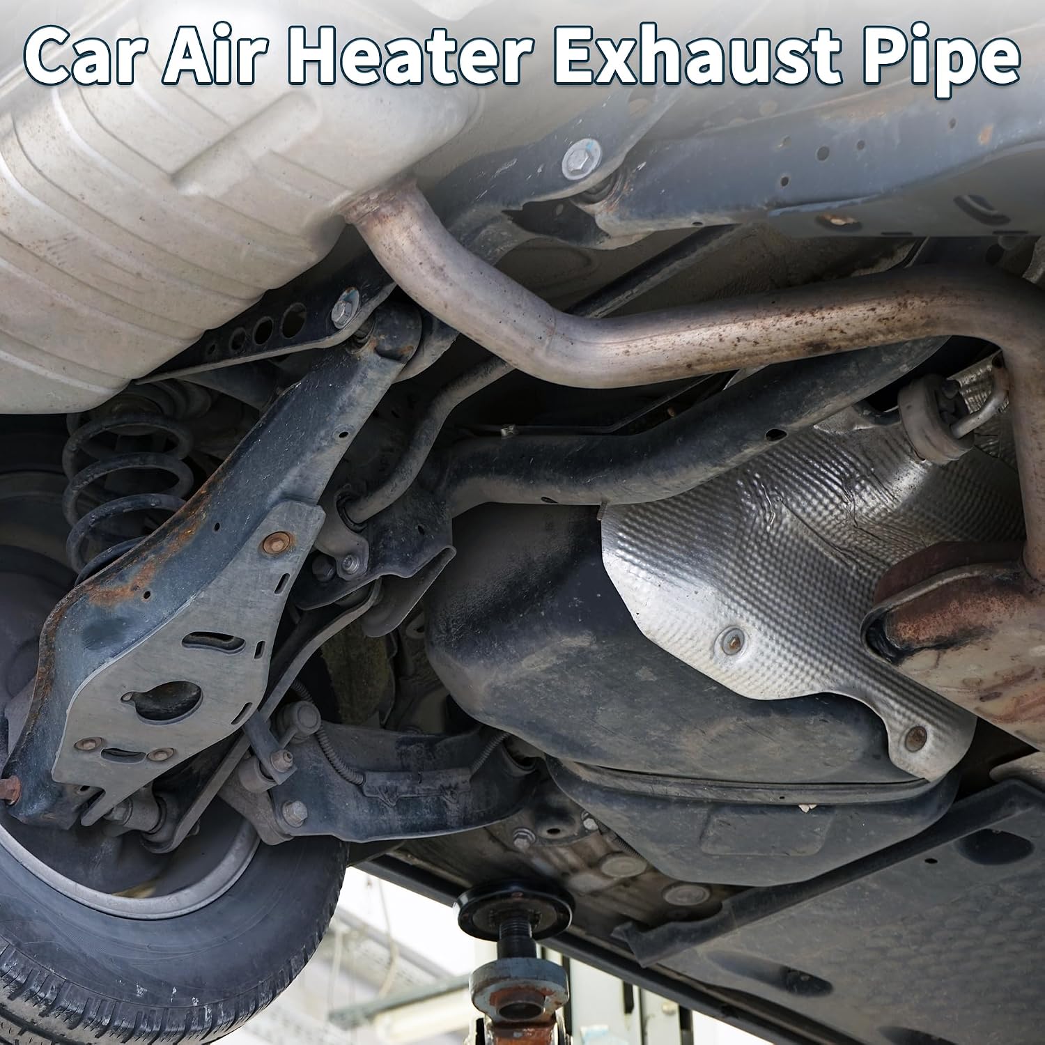 Car Heater Exhaust Pipe Air Diesel Heater Exhaust Hose Silver Tone Clamp 1 Set 27mm OD 24mm ID 100cm Max l Stainless Steel