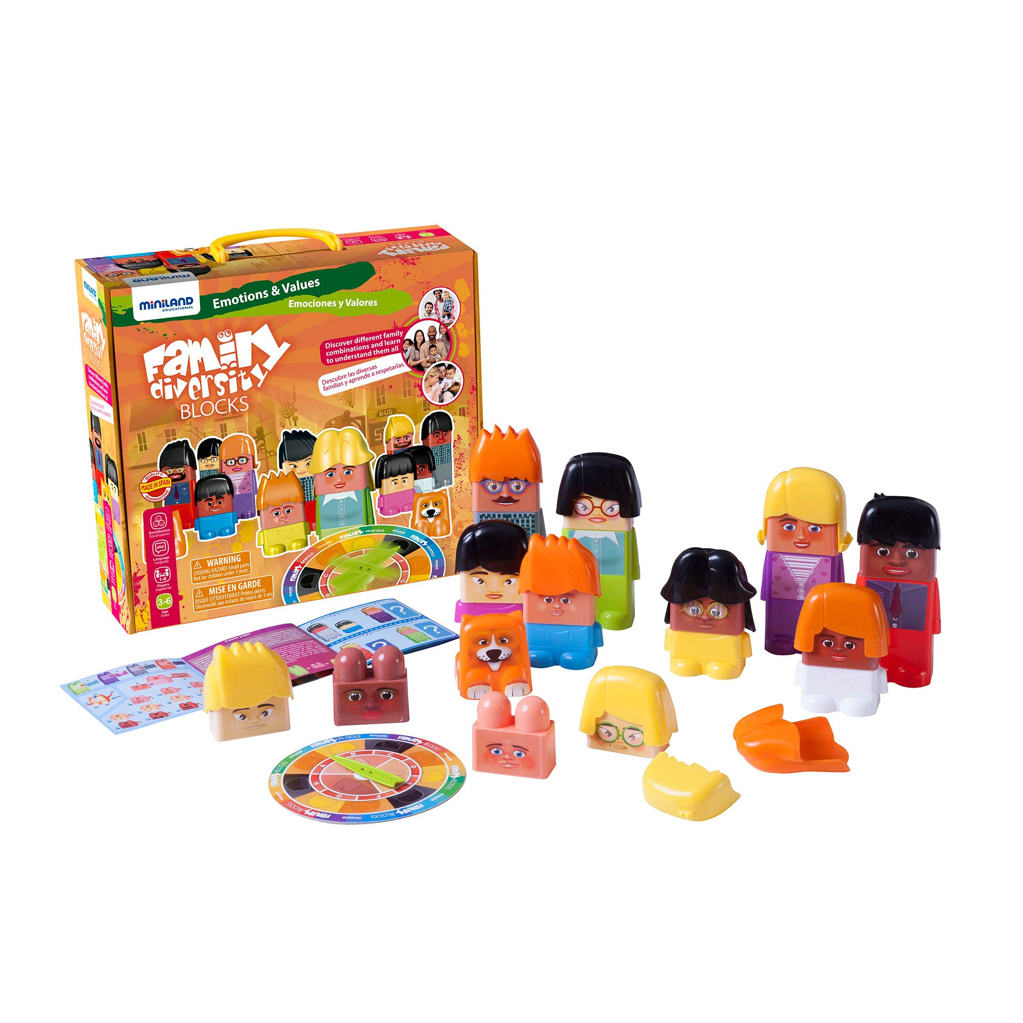 Miniland32360 Family Diversity Blocks Set