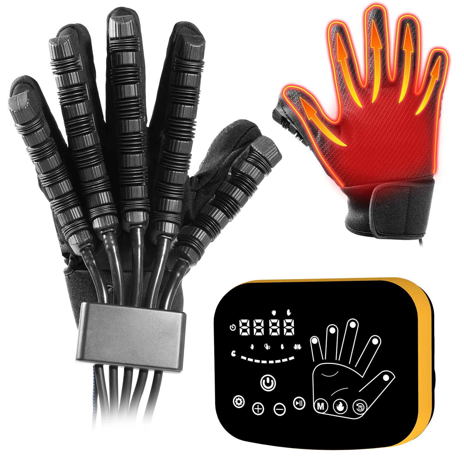 EMFOCU Hand Function Rehabilitation Robot Gloves, Recover Robot Gloves for Hemiplegia Stroke Paralysis Patients, Robot Gloves Hand Therapy, Hand Therapy Equipment