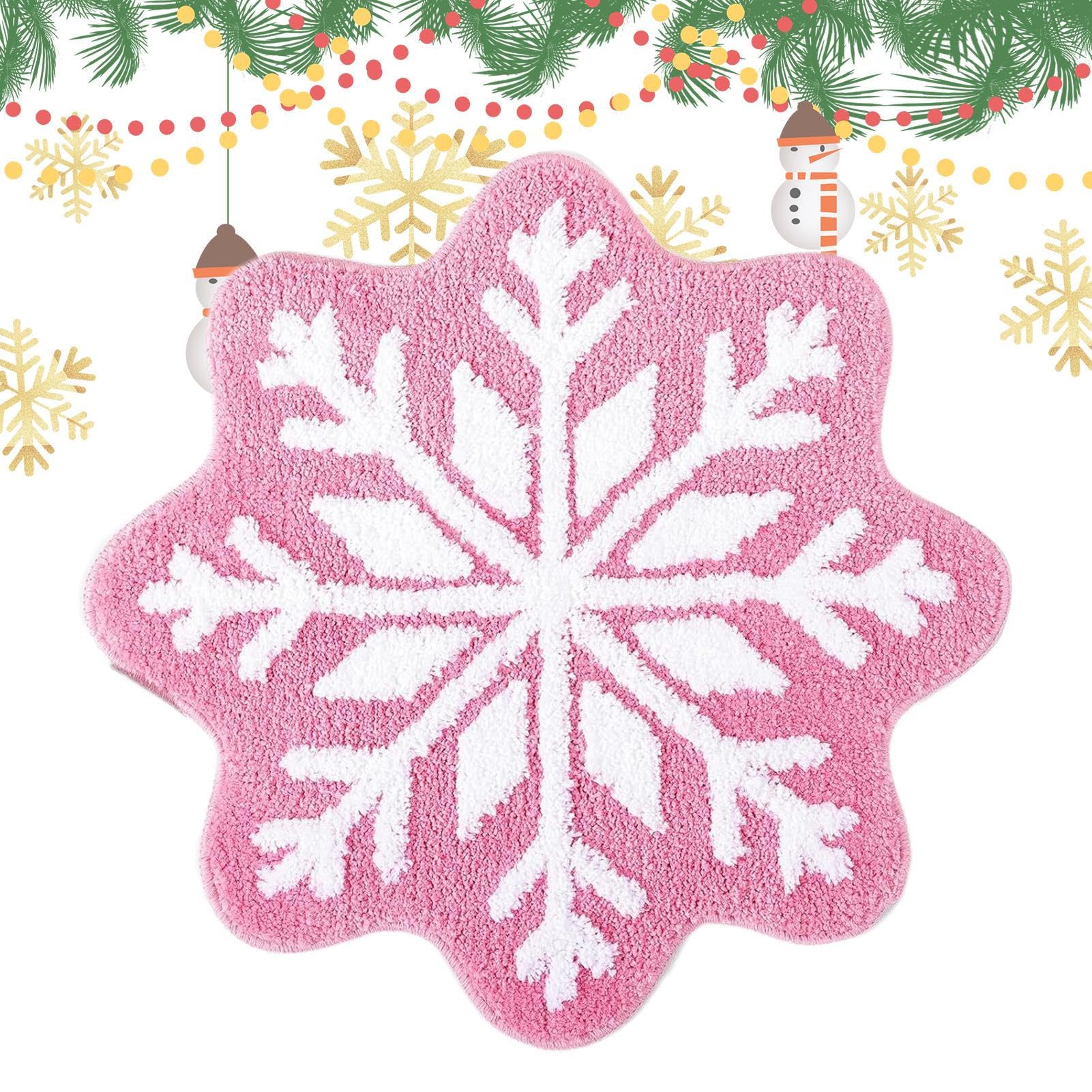 Tapis de bain rond doux contre le carrelage froid et glissant en hiver