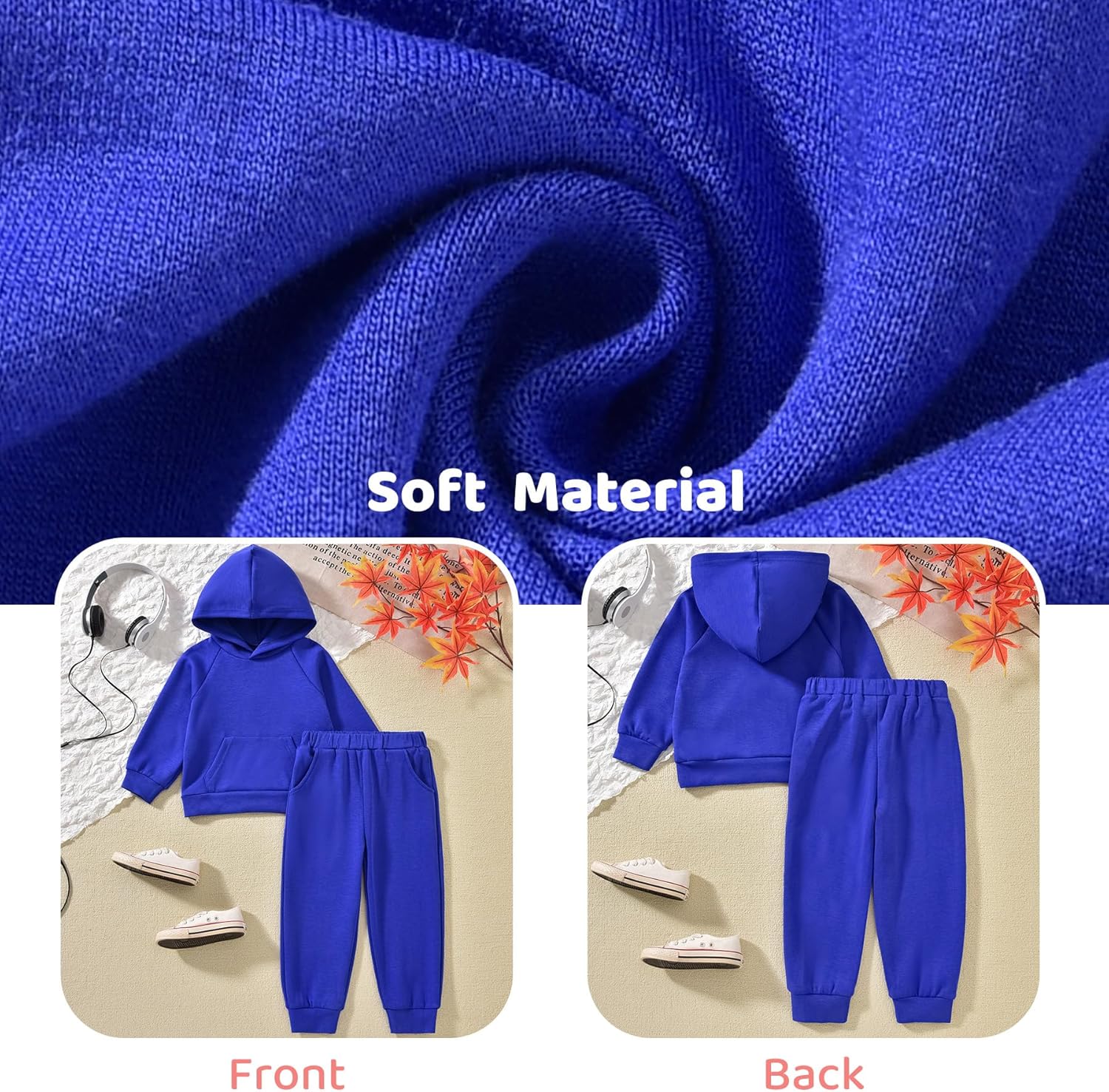 Aalizzwell Toddler Baby Hooded Sweatsuit 6M - 5T - Image 5