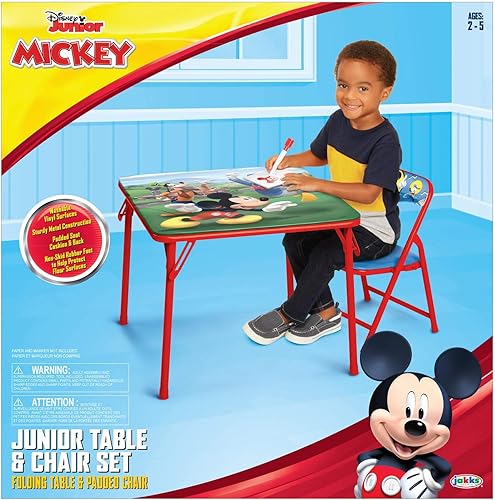 Miniatura 7 de Disney Junior 45704 Mickey Kids - Juego de mesa y silla para niños mesa junior para niños de 2 a 5 años 20 x 20 pulgadas