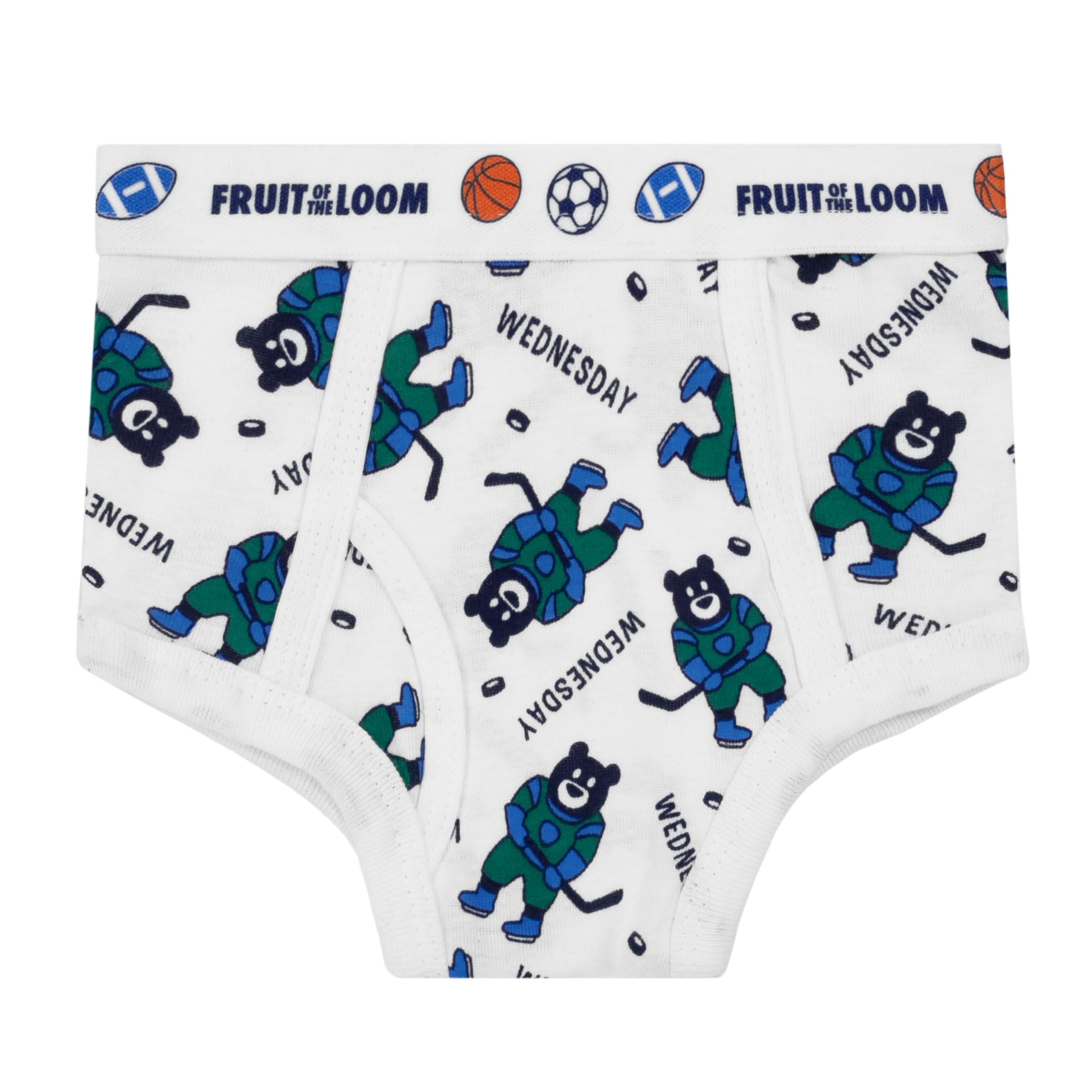 Fruit of the Loom Days of the Week Brief, Assorted Prints, 2T/3T(Pack of 7)