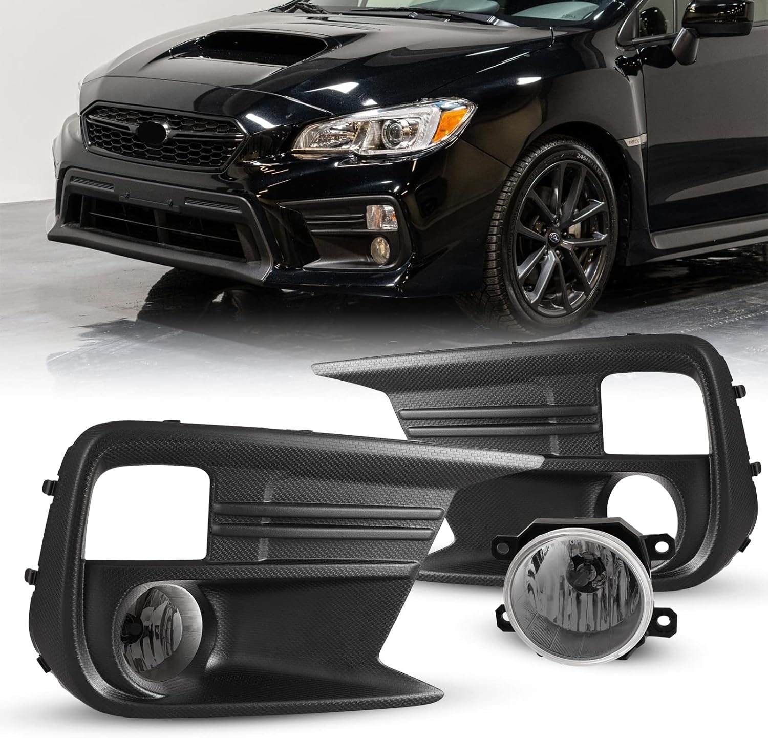 Fog Lights for 2018-2020 Subaru WRX/WRX STI 2PCS OEM Replacement Fog Lamps With Clear Lens AUTOWIKI