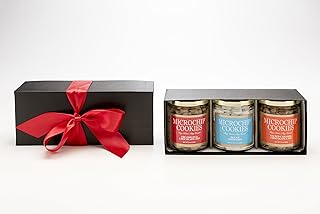 World's Tiniest, Most Irresistible Microchip Cookies - A Triple Sweet Gift - Triple Gift Box - Be The Party Favorite & Give The Gift Of Gourmet Microchips -Small Batch Handmade In Texas