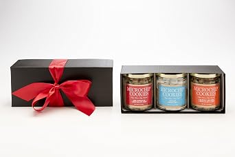 Worlds Tiniest, Most Irresistible Microchip Cookies - A Triple Sweet Gift - Triple Gift Box - Be The Party Favorite & Give The Gift Of Gourmet Microchips -Small Batch Handmade In Texas