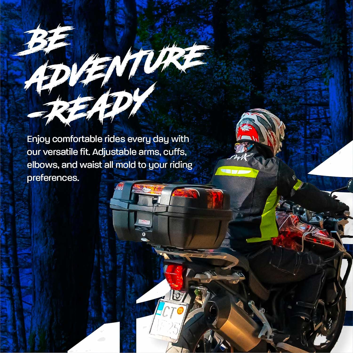 HWK Mesh Motorcycle Jacket Riding Air Motorbike Jacket Biker CE Armored Breathable - Image 5