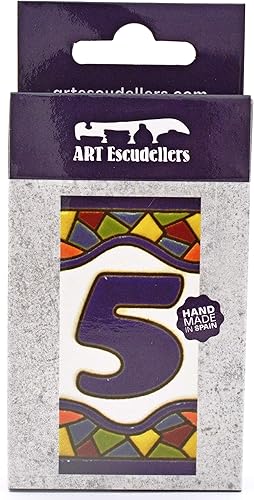 Miniatura 2 de Números de casa 3 pulgadas Pintados a mano con números de casa para letreros direcciones y nombres Números de dirección para casas Números de