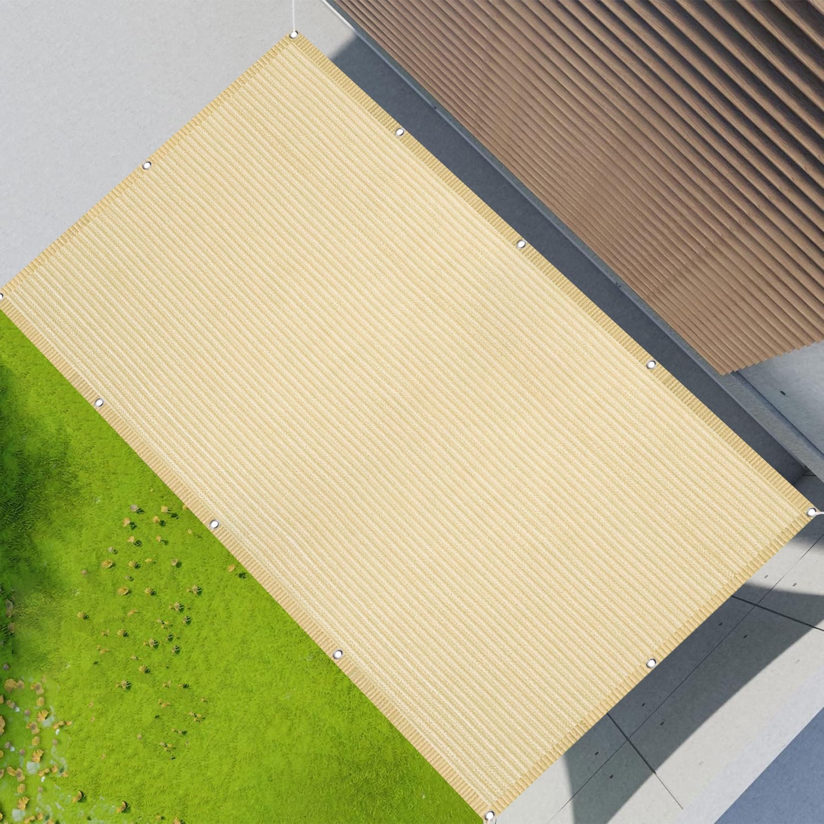 Voile d'ombrage résistant aux déchirures pour terrasse