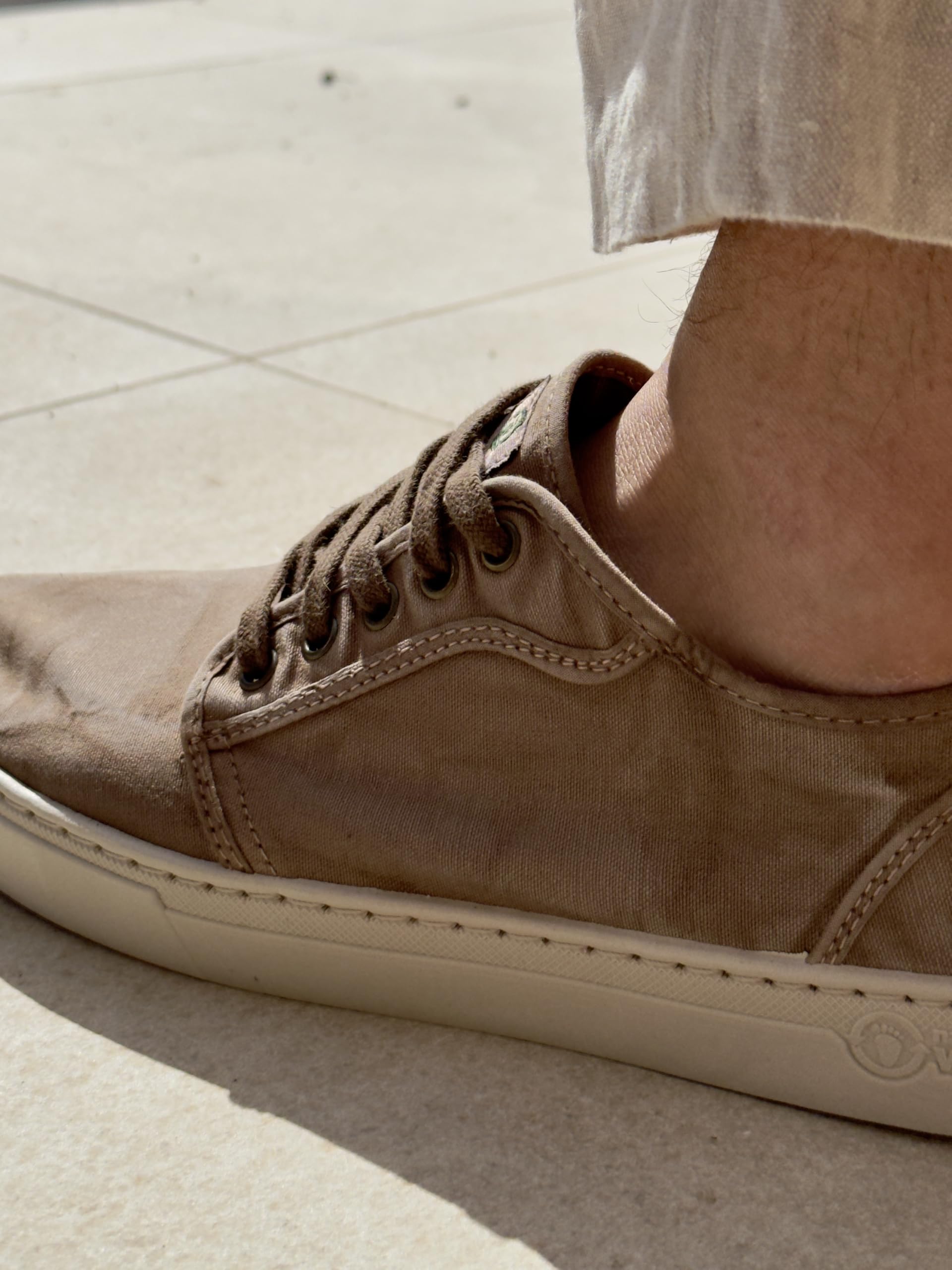 Natural World Eco 6602E Herren Sneaker aus Bio-Baumwolle, Canvas Schuhe | Leichte und atmungsaktive Herren Sommerschuhe für Alltag und Freizeit