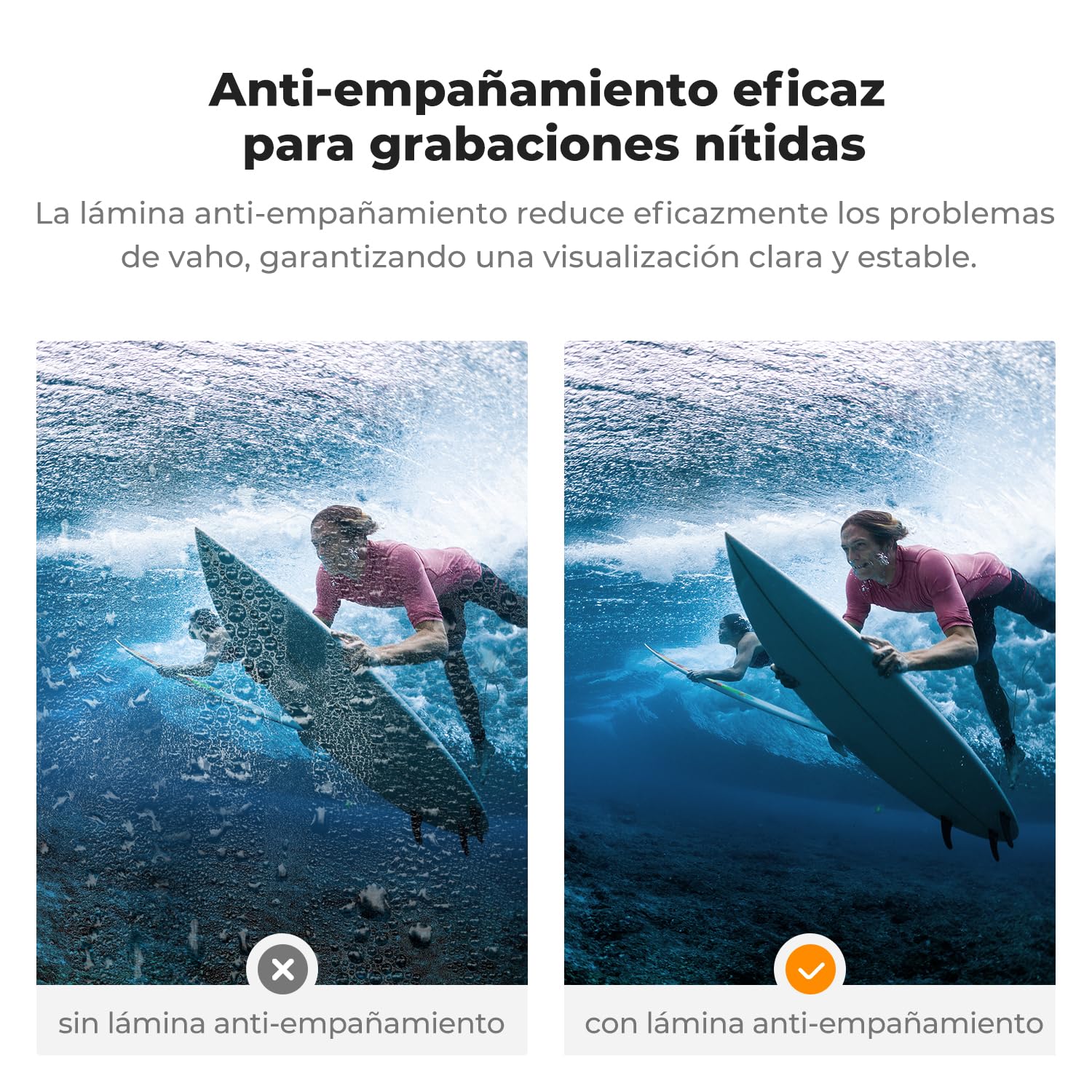 K&F CONCEPT Estuche Impermeable 60M/196FT con Asa Flotante, Compatible con dji Osmo Action 6, Carcasa de Buceo Profundo con Zapata Fría y Lámina Antiempañante, Cubierta Protectora para Buceo