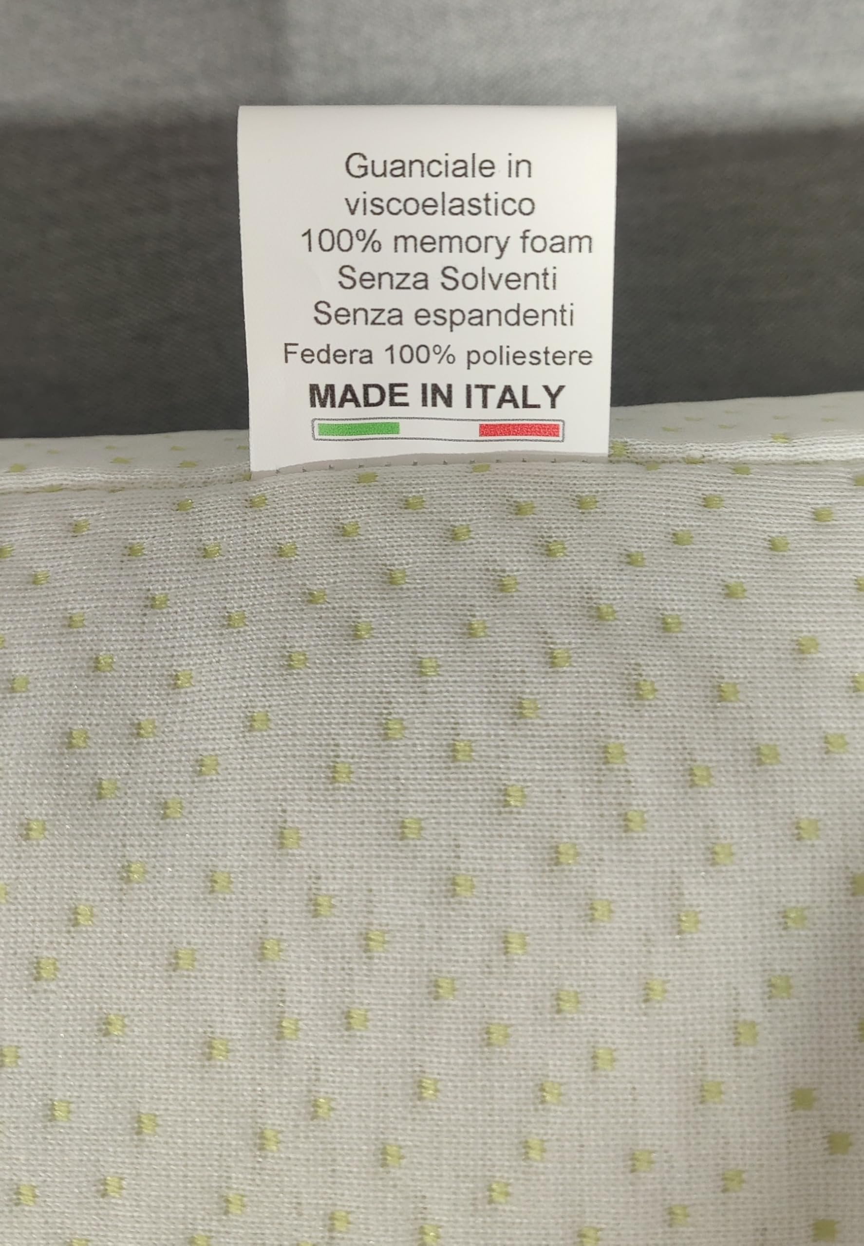 Coppia di cuscini memory foam,13 cm, Aloe Vera