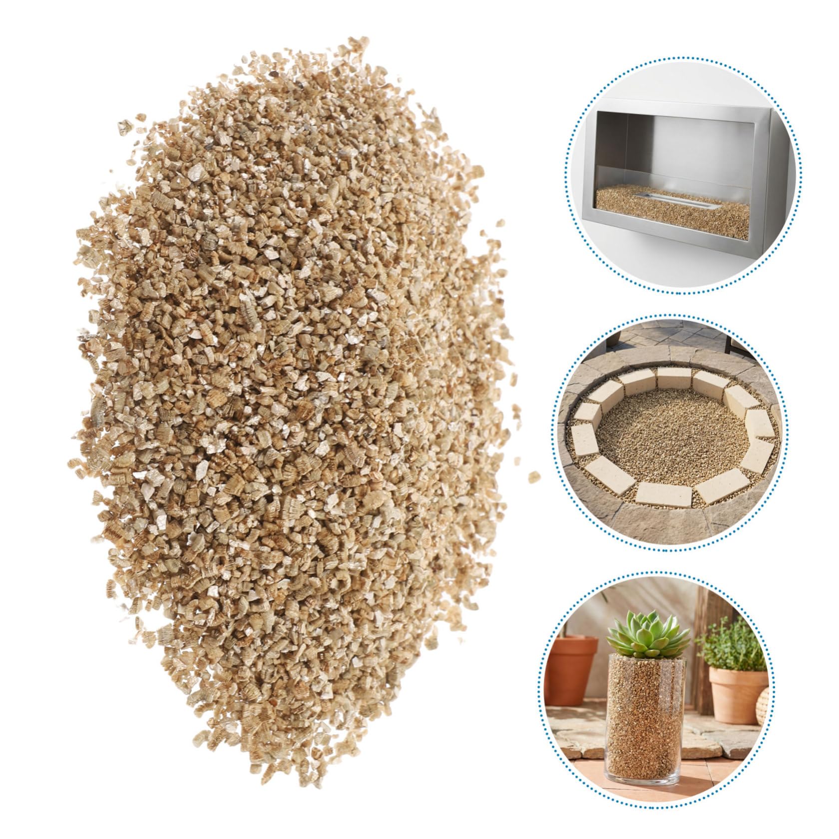 GALPADA Vermiculite Granulare 52, 8 Oz per Giardinaggio e Semina | 1 Sacchetto, Ammendante per Substrato e Aerazione del Suolo, Supporto per Germinazione e Funghi
