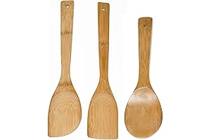 IMUSA USA Cookware Bamboo Spoon Set