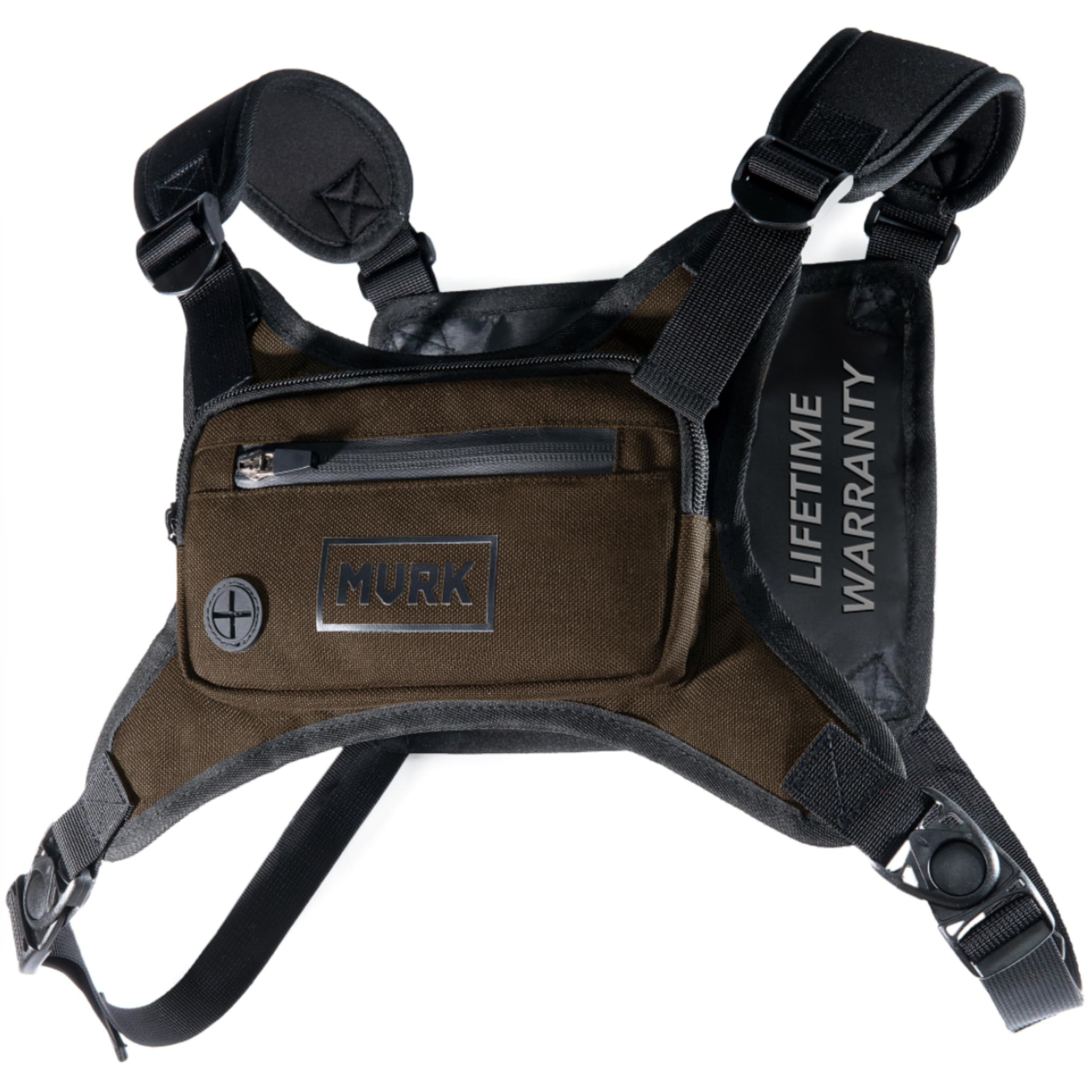 MVRK Water Resistant Chest Pack - Running Vest for Workouts, Running Phone Holder Extra Storage, Lightweight Running Pack