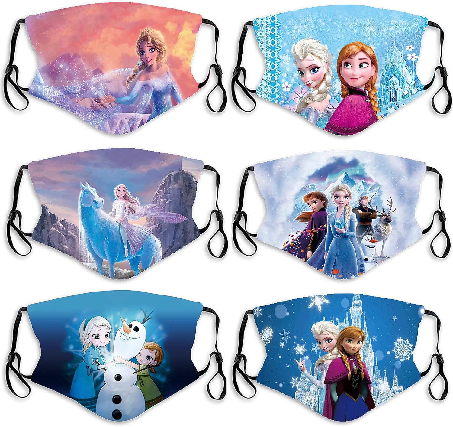 Kids Washable Face Mask Masks, Cute Children Facemask Boys Girls Age 2-4 3 8-10 Years Old Kid, Breathable Reusable Cloth Funny Kawaii Facemasks, Small Youth Child Teens Mascarillas Para Niños Gift
