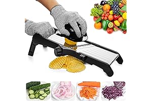 Protect Your Hands with VEKAYA's Cut-Resistant Gloves for Safe Mandoline Slicing