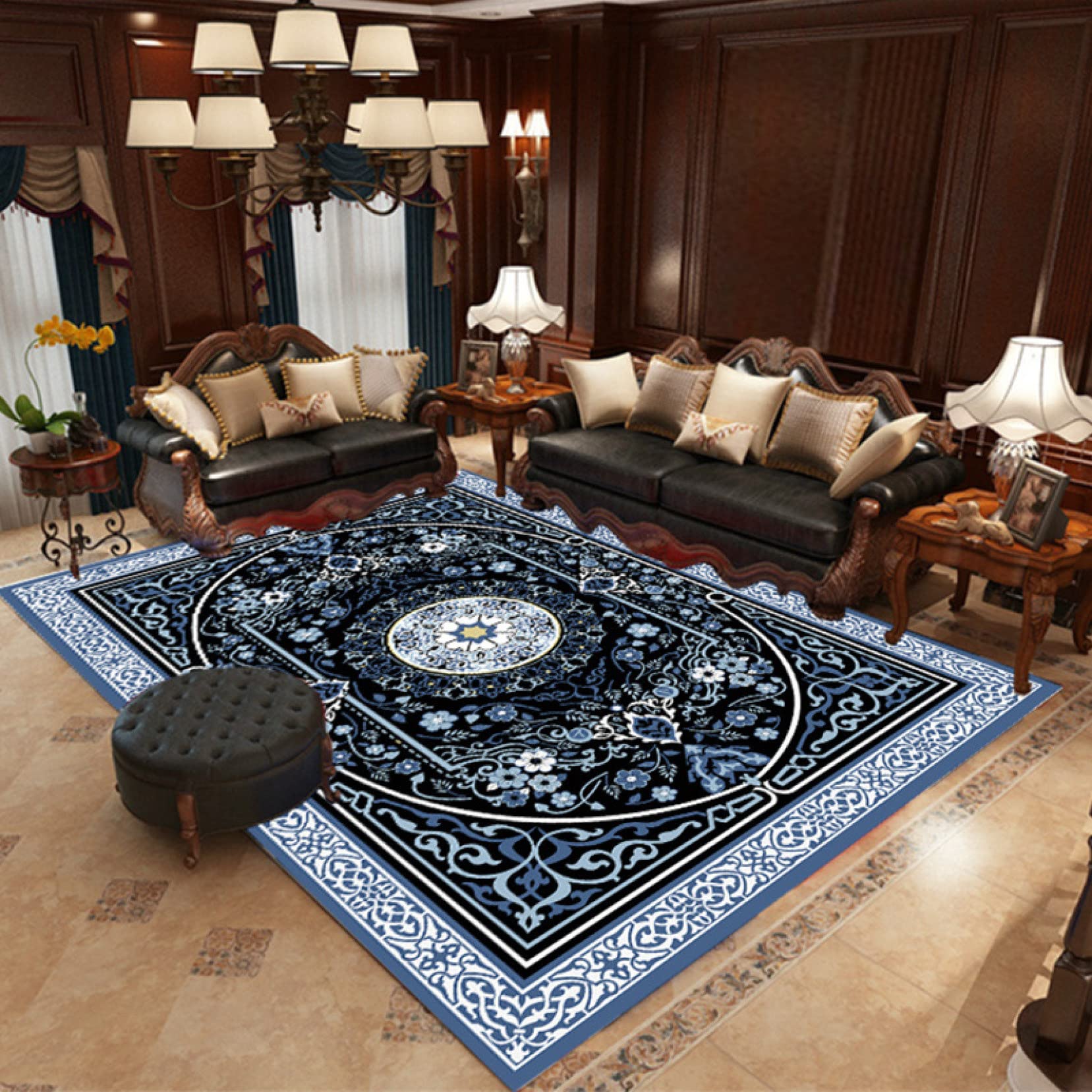 Amazon｜ラグマット モケット 薄手 ラグ カーペット シンプル 玄関