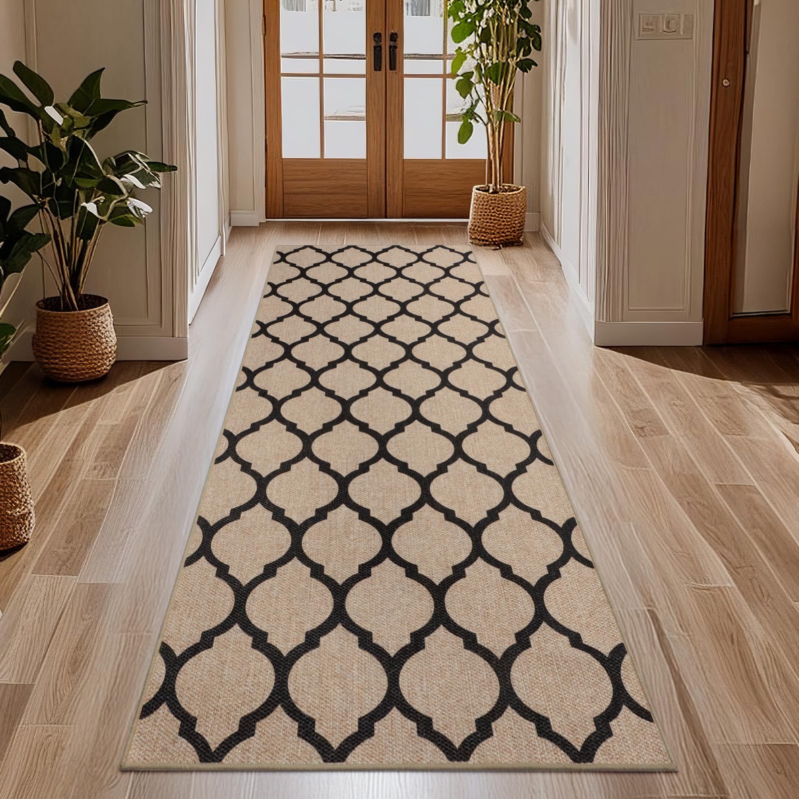 Tappeto passatoia in tessuto per corridoio, antiscivolo, 80 x 200 cm, lavabile, moderno, per corridoio, cucina, ingresso e soggiorno