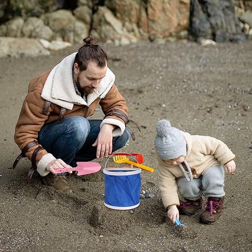 Miniatura 3 de 1 juego de rastrillo de excavación de mariscos de acero de alto carbono con mango de madera, herramienta profesional para la recolección eficiente