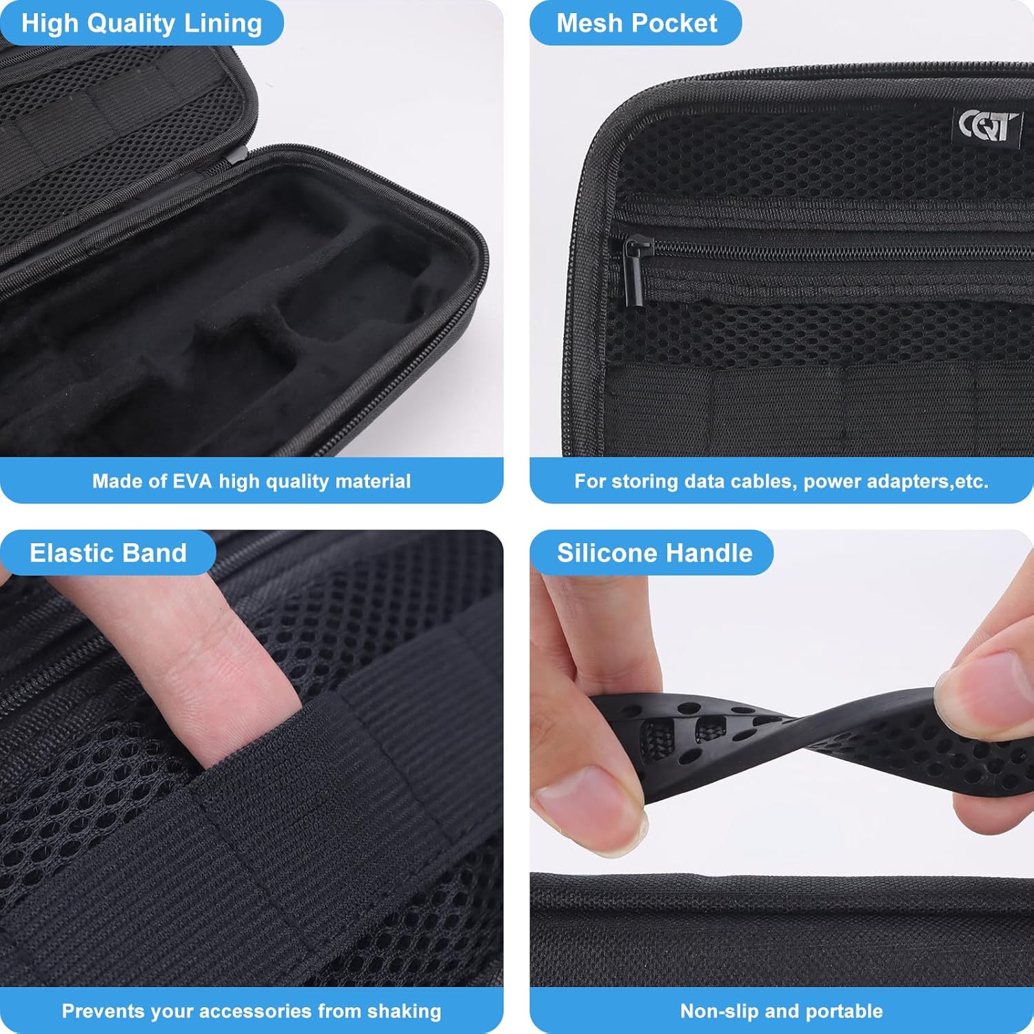 CQT Osmo Pocket 3 Case, Portable Storage Protective Bag Carrying Case for DJI Osmo Pocket 3 Creator Combo Accessories with shoulder straps (Creator Combo Bag) - Image 5