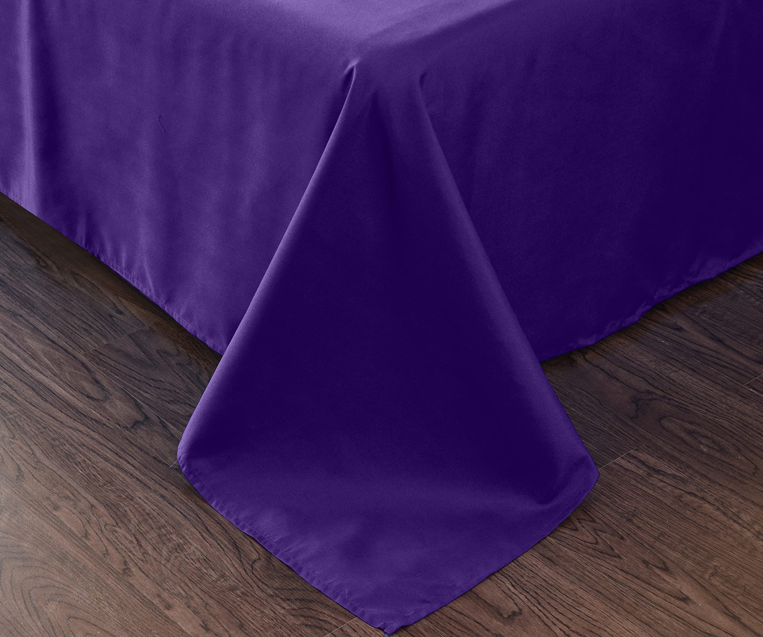 New Flat Sheet - Soft Breathable Bedding - Fade Shrink Resistant Easy Care Durable and Tear Resistant -