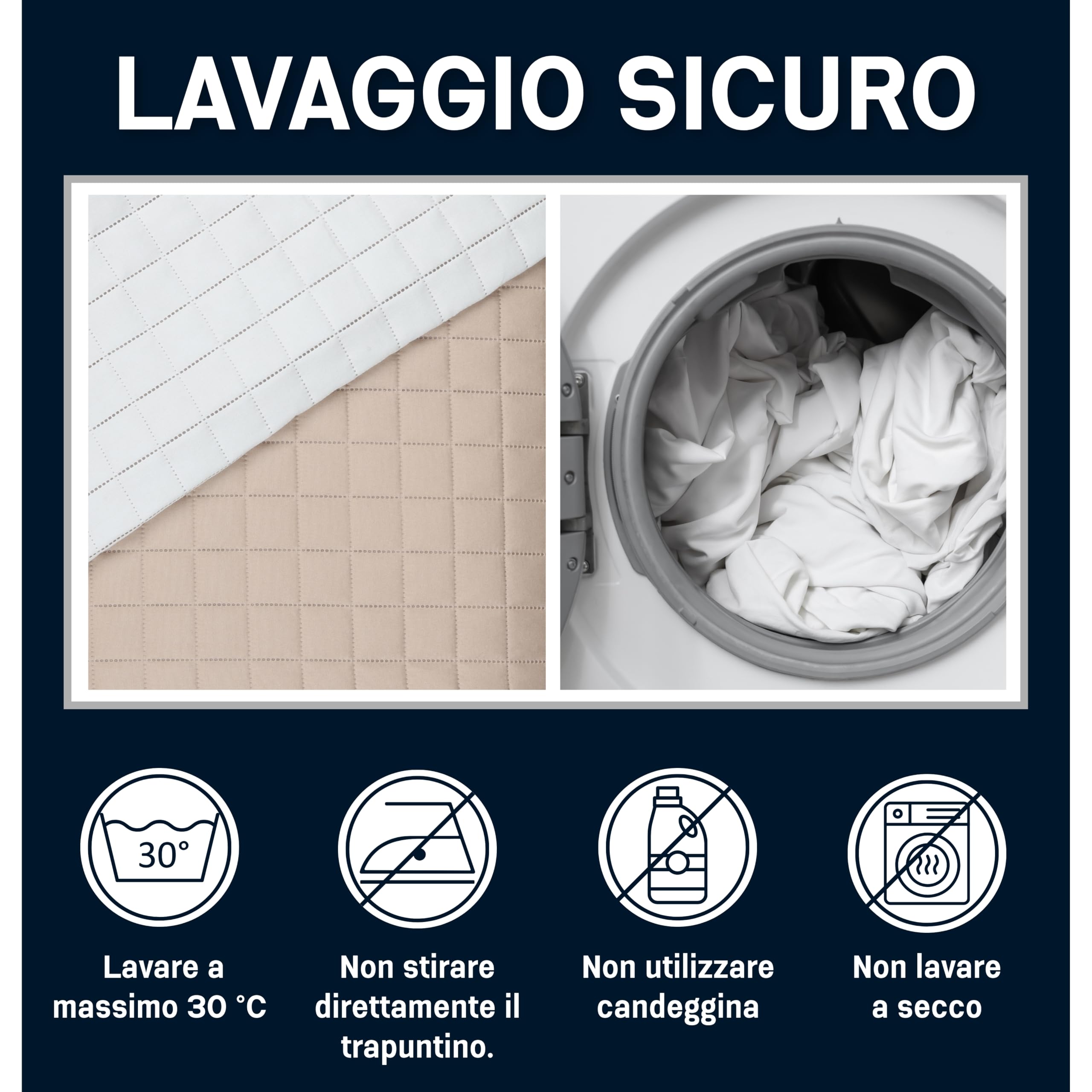 Clara Home Milano Copriletto Trapuntato Capri in Microfibra Manopesca, Double Face, Trapuntino Primavera Estate, Qualità Premium, Made in Italy, Coperta Letto Matrimoniale, Colore Beige - 4