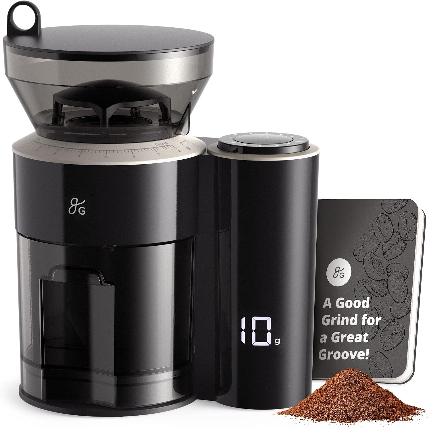 Greater Goods Coffee Grinder with Built-in Dosing Scale