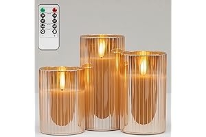ANGELLOONG Flameless Candle Holder: Illuminate Your Abode with Flickering Warmth