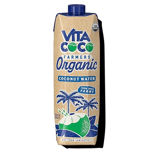 VITA COCO Organic Coconut Water, 33.8 FZ - Coconut - 33.8 Fl Oz (Pack of 1)