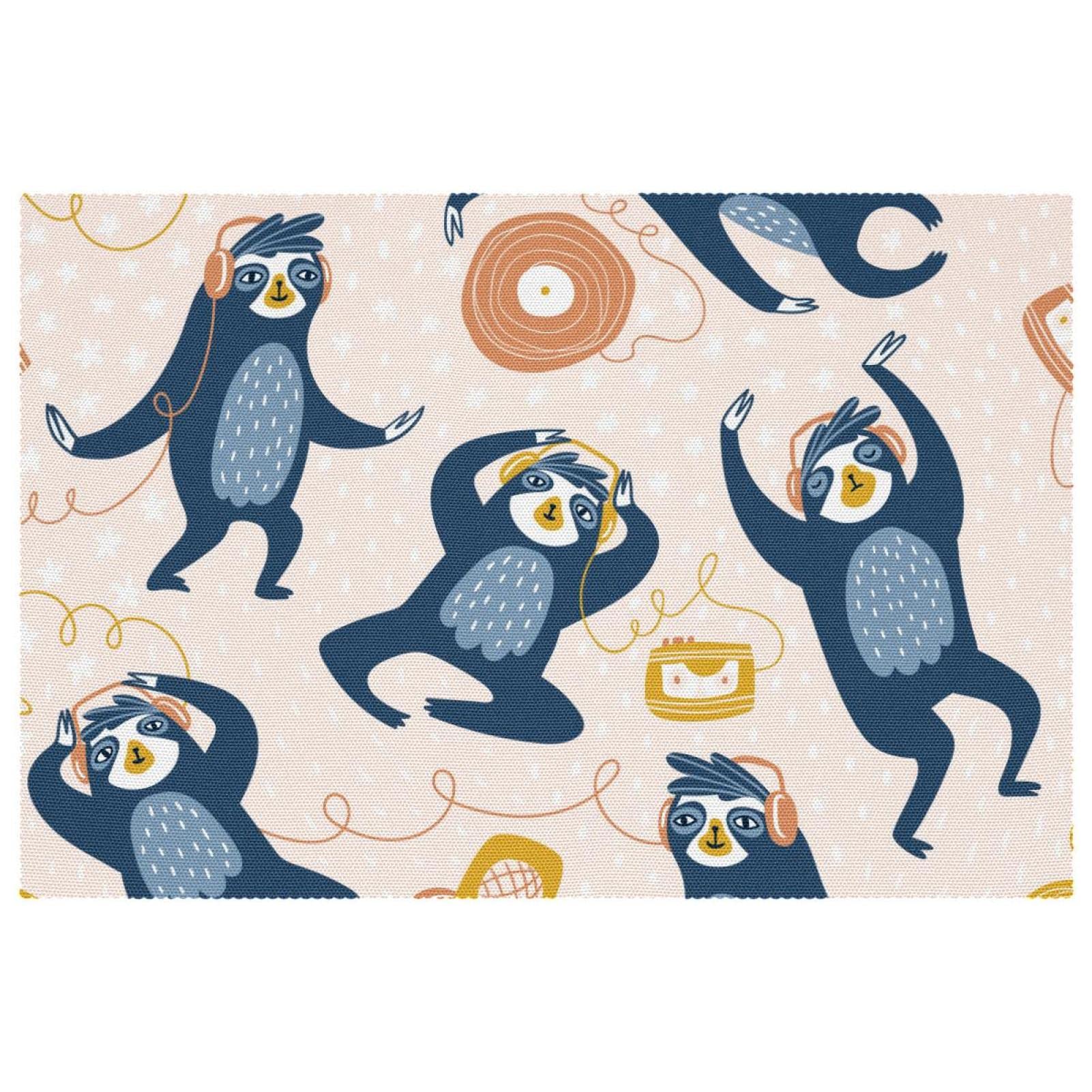 Set de table paresseux rectangulaire grand format, napperon résistant chaleur et lavable
