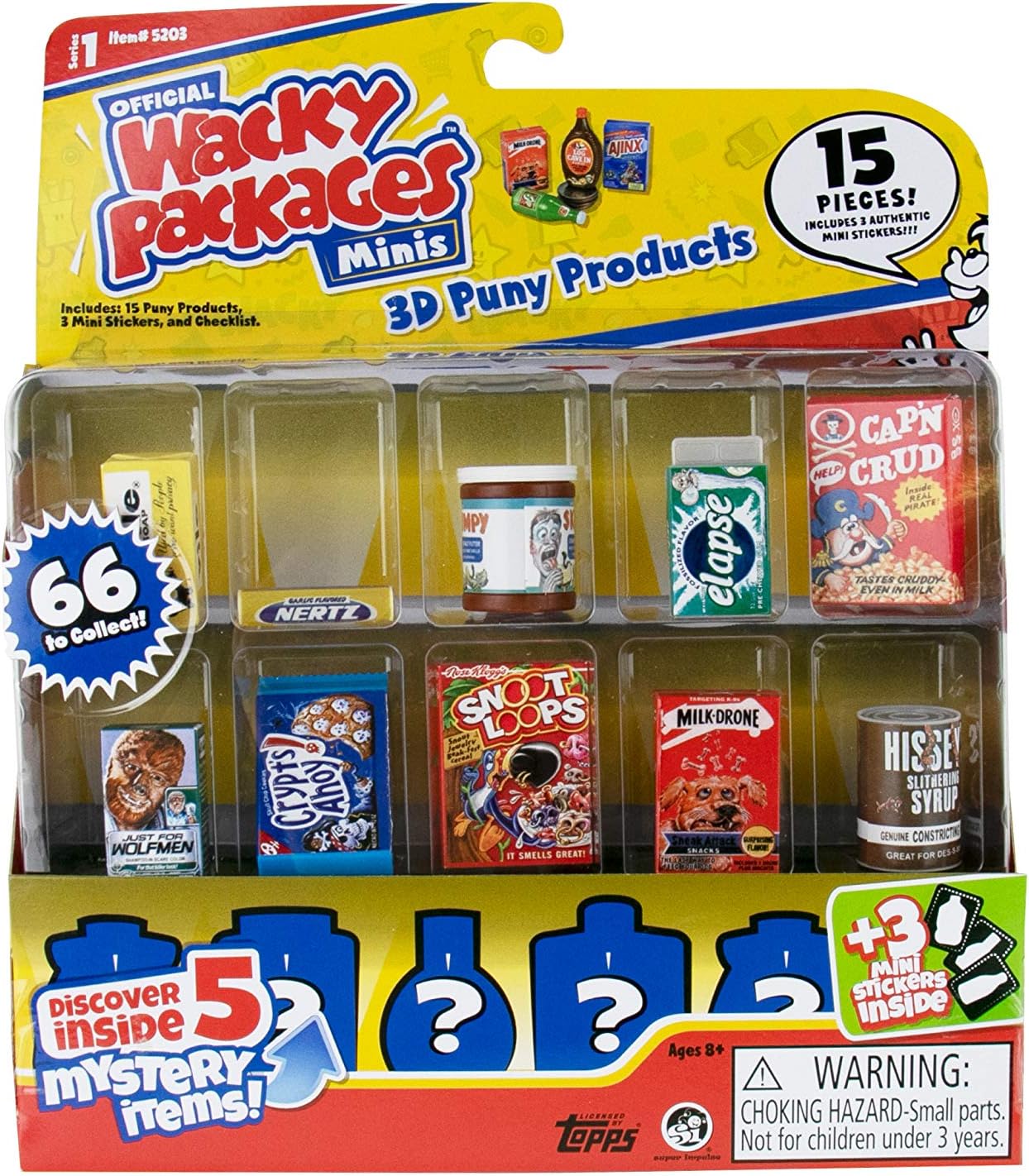 Wacky Packages Minis Series 1 15 Piece Set