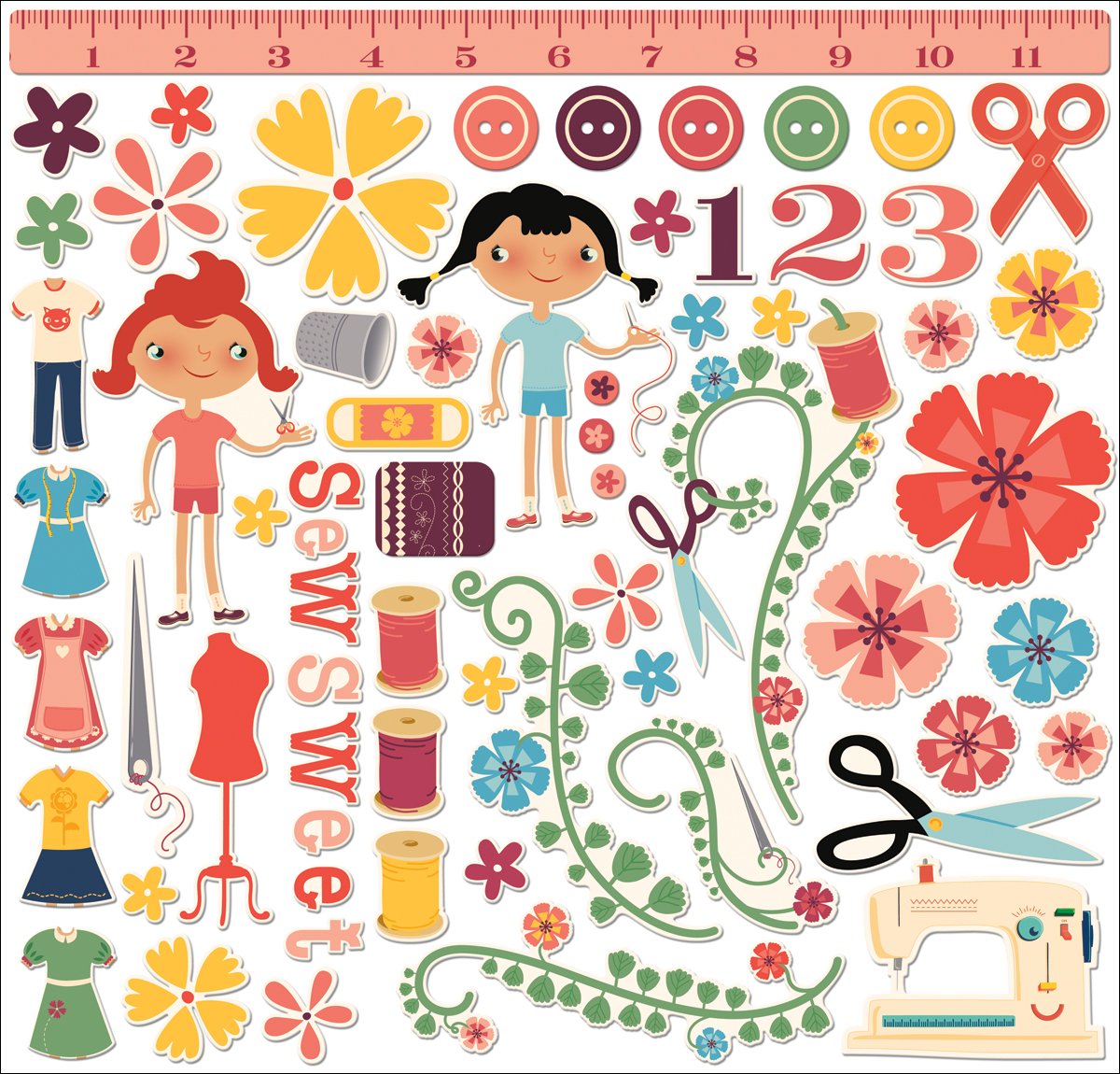 Material Girl Ready-Set-Chip Adhesive Chipboard