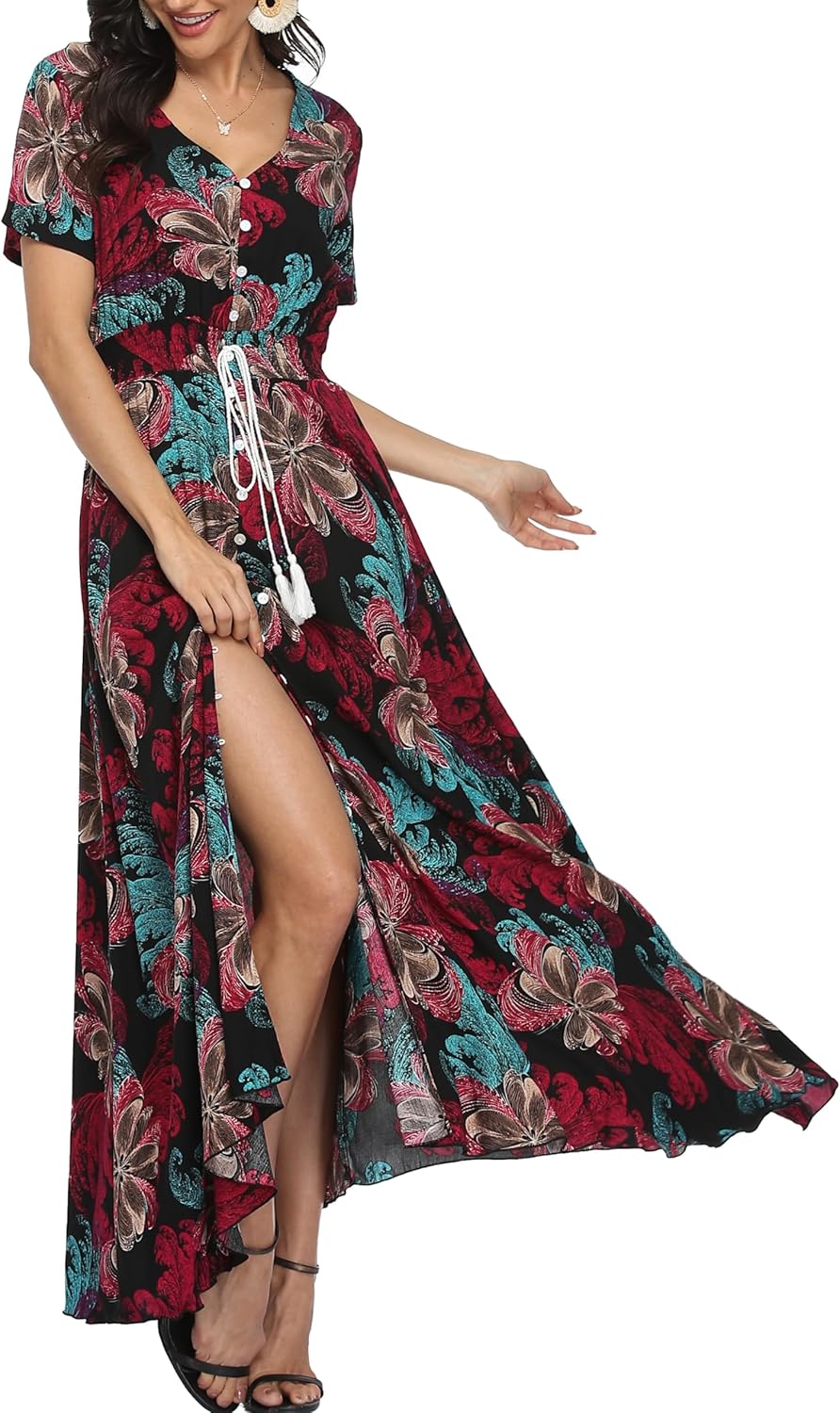 Black / Floral 55