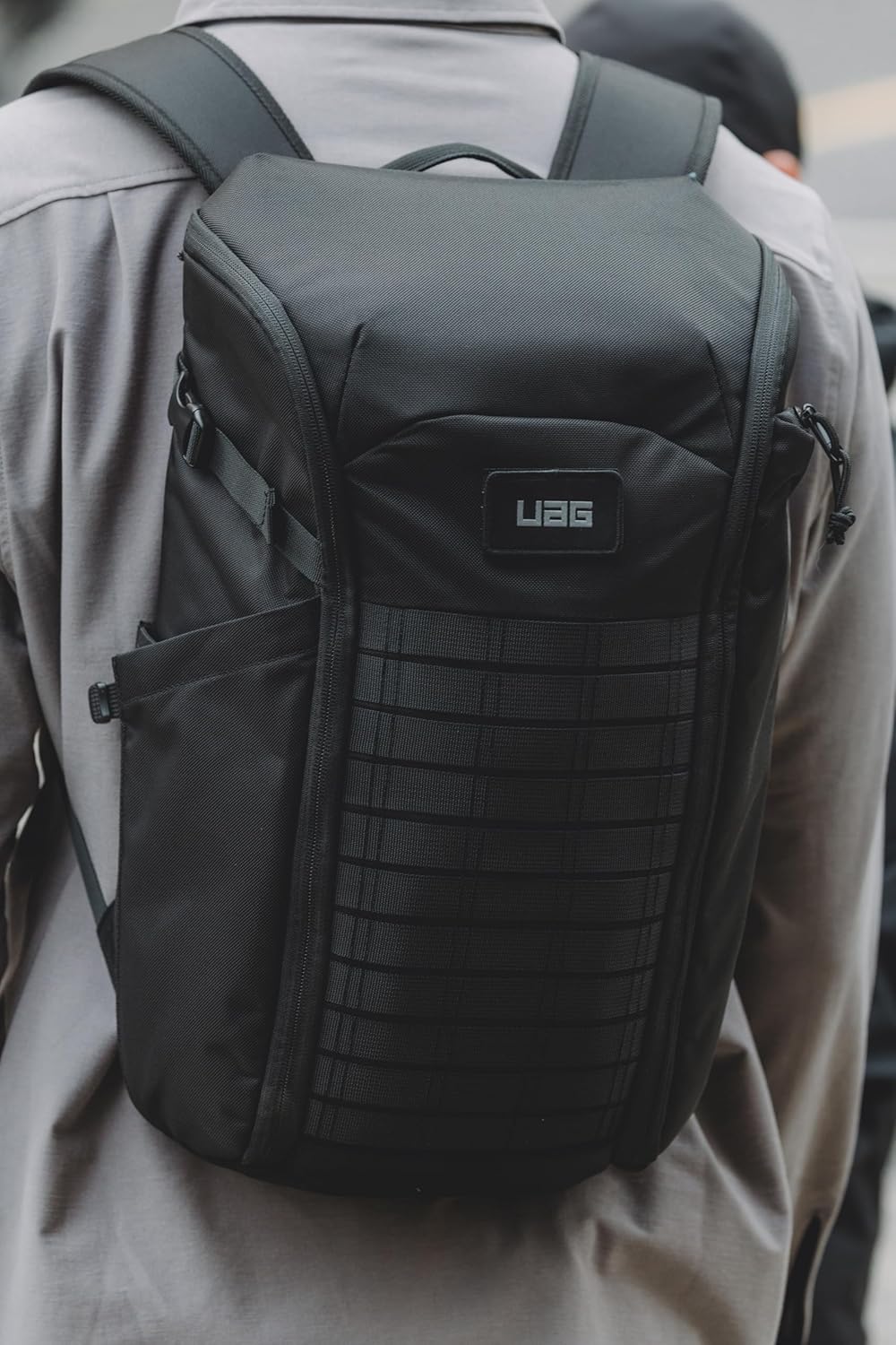 URBAR ARMOR GEAR UAG 20-Liter Laptop Backpack - Lightweight Travel Carry-on Luggage Daypack Fits up to 16" Laptop, Civilian Black/Orange