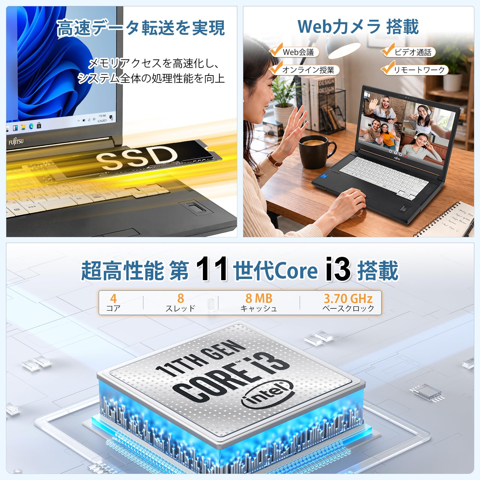 Amazon.co.jp: 【整備済み品】中古 ノートパソコン 富士通 A5511/ 15.6