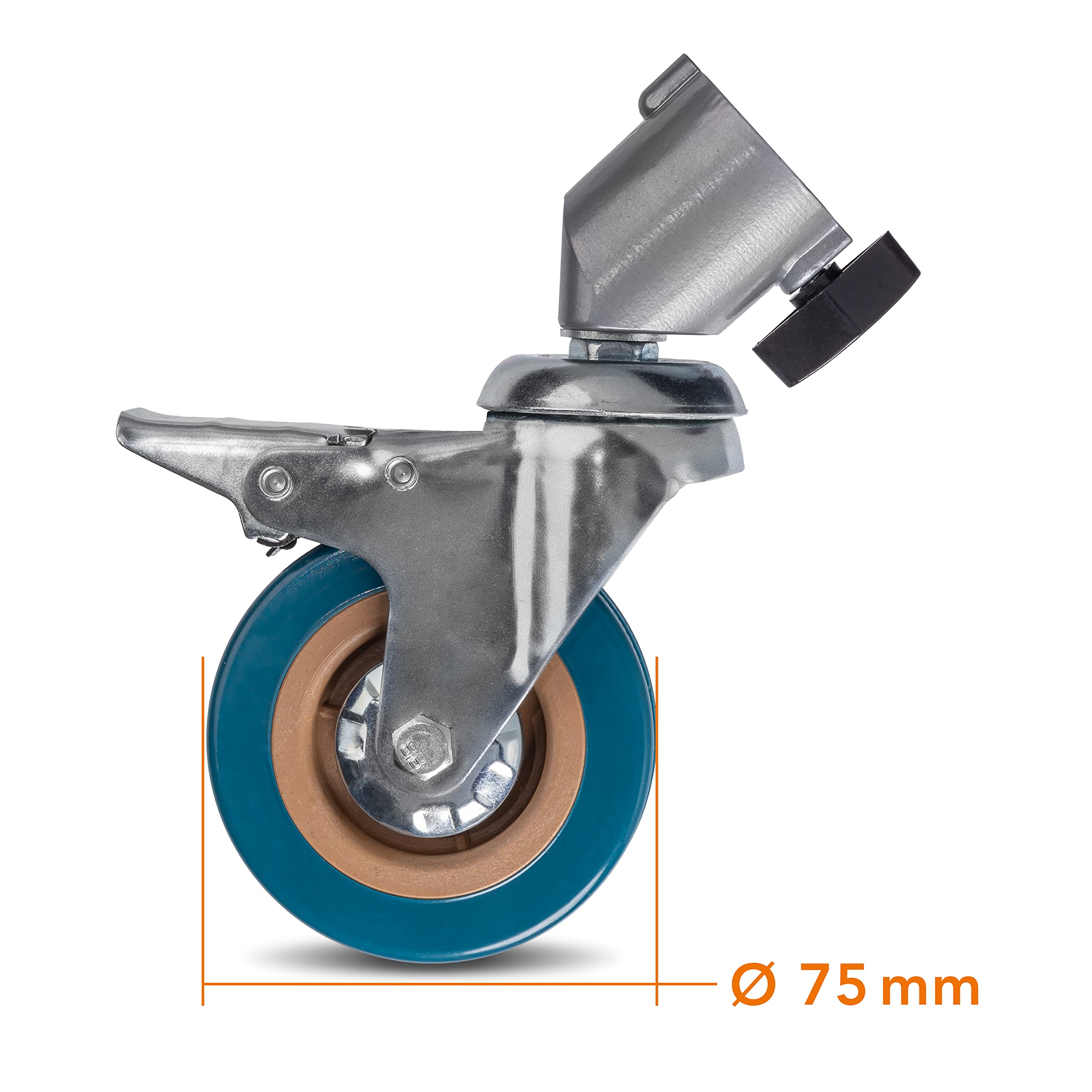 Walimex pro Stativrollen Pro 7522 3er-Set 75mm
